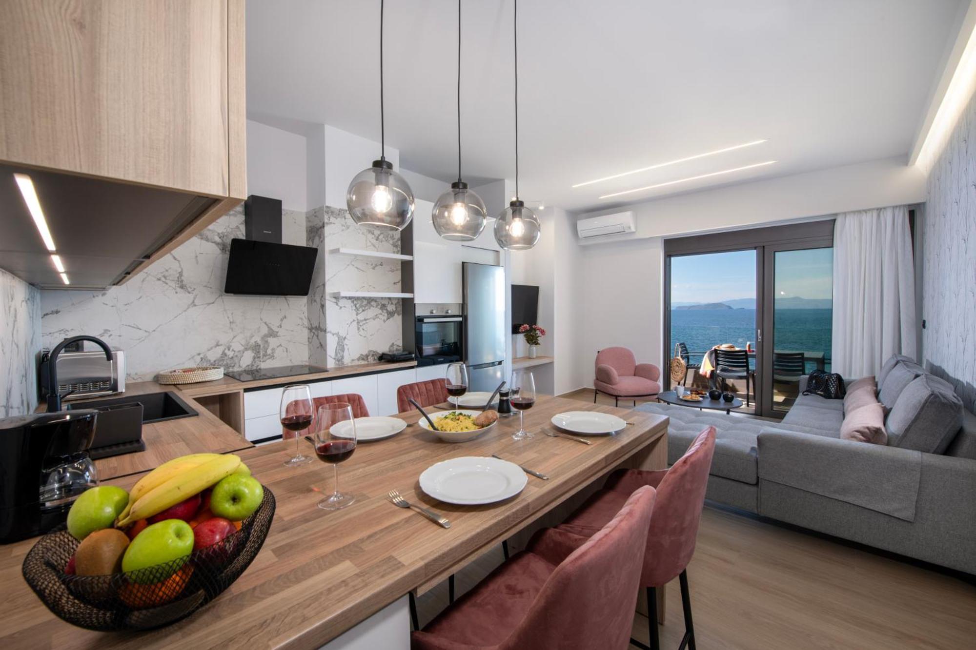 Alpha Suites Hriszí Aktí Haniá Kültér fotó